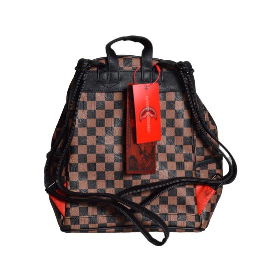 26SS 스프레이그라운드 백팩 910B8233NSZ SCACCHIMARRONE Nero marrone - SPRAYGROUND