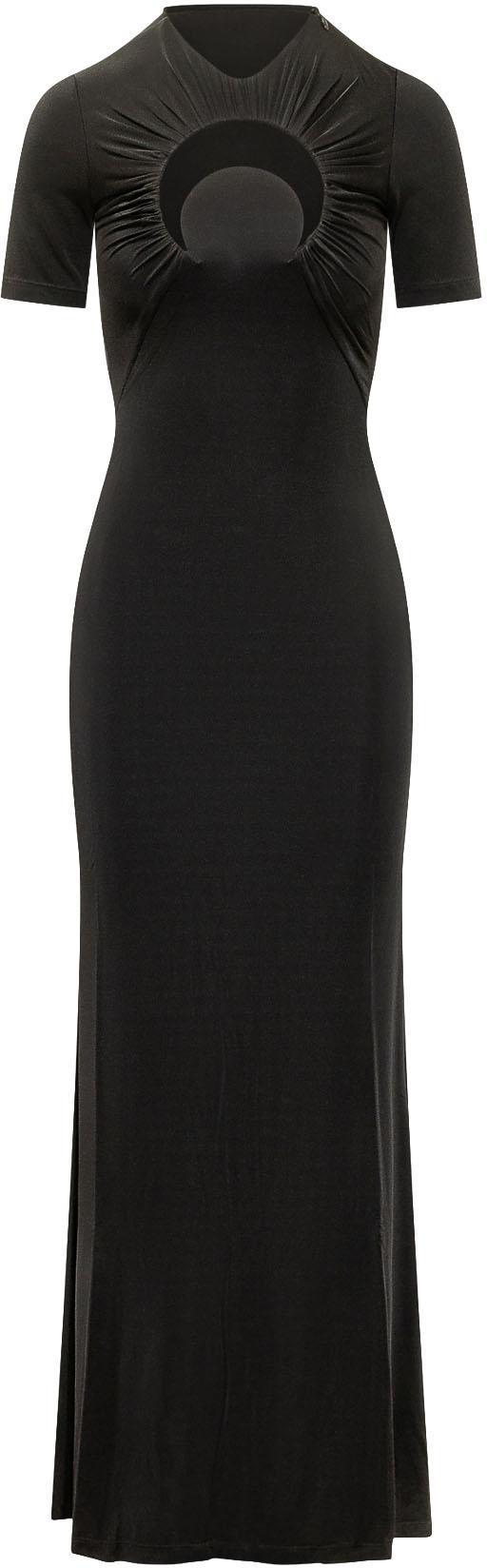 26SS 마린세르 롱 원피스 WDR432ACJER0100BK99 BLACK