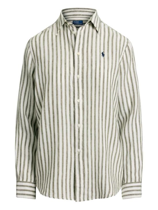 26SS 폴로 랄프로렌 셔츠 211970691005 DARK SAGE WHITE 1409C DARK SAGE WHITE