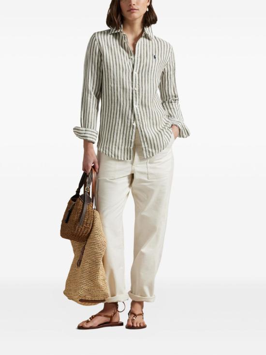 26SS 폴로 랄프로렌 셔츠 211970691005 DARK SAGE WHITE 1409C DARK SAGE WHITE - POLO RALPH LAUREN