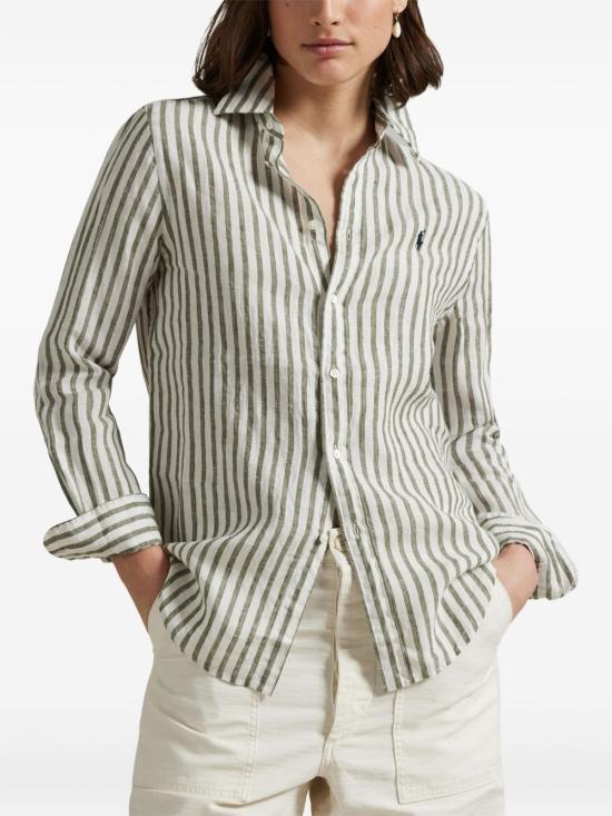 26SS 폴로 랄프로렌 셔츠 211970691005 DARK SAGE WHITE 1409C DARK SAGE WHITE - POLO RALPH LAUREN