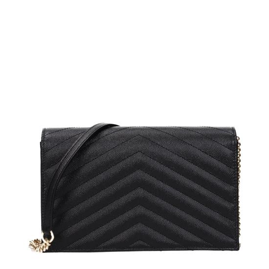  생로랑 그랑 드 뿌드르 레더 카산드라 엔벨로프 체인 지갑 857605BOW011000 - SAINT LAURENT
