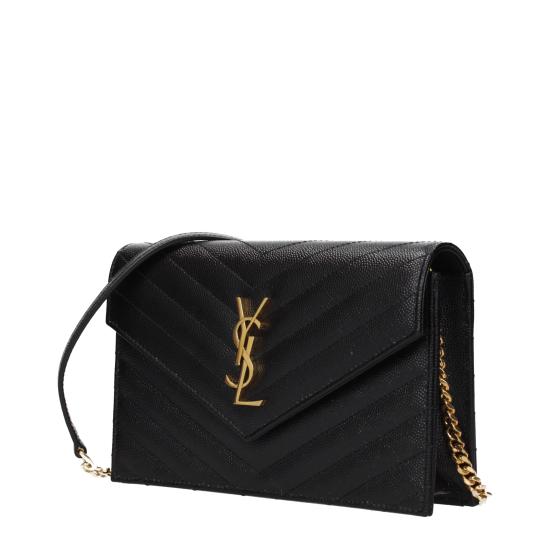  생로랑 그랑 드 뿌드르 레더 카산드라 엔벨로프 체인 지갑 857605BOW011000 - SAINT LAURENT