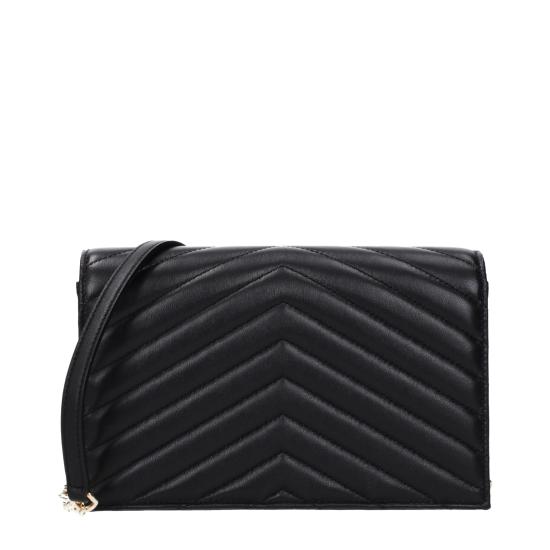  생로랑 램스킨 소재의 카산드라 마틀라쎄 엔벨로프 체인 지갑 857605AAA441000 - SAINT LAURENT