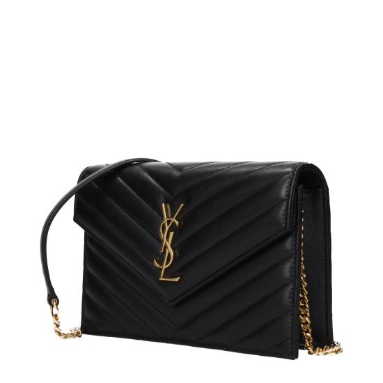  생로랑 램스킨 소재의 카산드라 마틀라쎄 엔벨로프 체인 지갑 857605AAA441000 - SAINT LAURENT