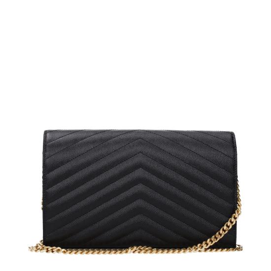  생로랑 레더 카산드라 체인 월렛 377828BOW011000 - SAINT LAURENT