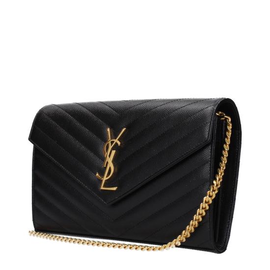 생로랑 레더 카산드라 체인 월렛 377828BOW011000 - SAINT LAURENT