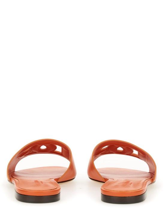26FW 돌체앤가바나 DG 로고 카프스킨 슬리퍼 CQ0436 AY32980244 ORANGE - DOLCE & GABBANA