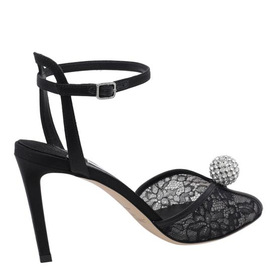 26FW 지미추 힐/펌프스 SACORA 85 FNBBLACK CRYSTAL - JIMMY CHOO