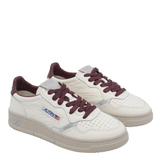 26FW 오트리 메달리스트 로우 레더 스니커즈 AULW NE19 WHITE - AUTRY