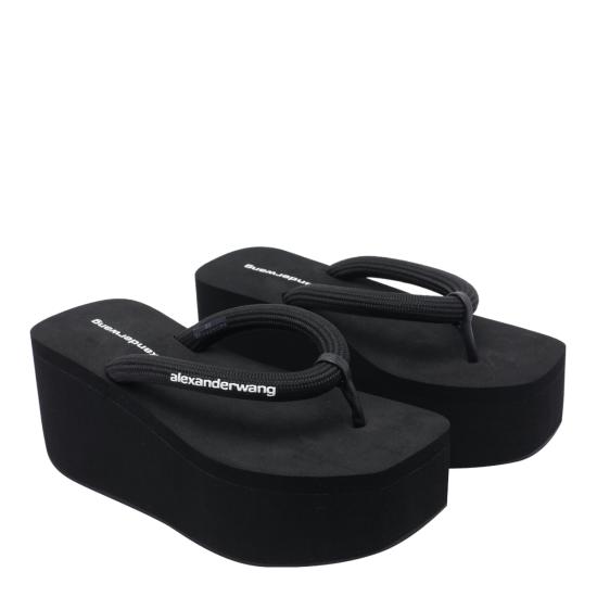 26FW 알렉산더 왕 뮬/슬리퍼 30326S024 001 Black - ALEXANDER WANG