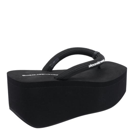 26FW 알렉산더 왕 뮬/슬리퍼 30326S024 001 Black - ALEXANDER WANG