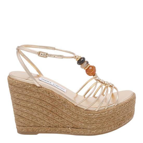 26FW 지미추 샌들 LEMI WEDGE 100 IPRGOLD MIX