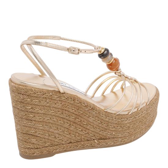 26FW 지미추 샌들 LEMI WEDGE 100 IPRGOLD MIX - JIMMY CHOO