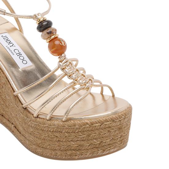 26FW 지미추 샌들 LEMI WEDGE 100 IPRGOLD MIX - JIMMY CHOO