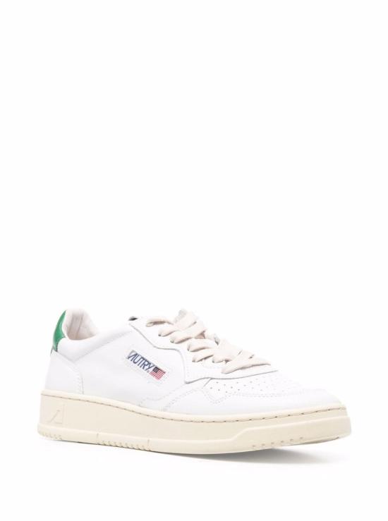 26FW 오트리 메달리스트 로우 스니커즈 AULMLL20WHTGREEN White - AUTRY