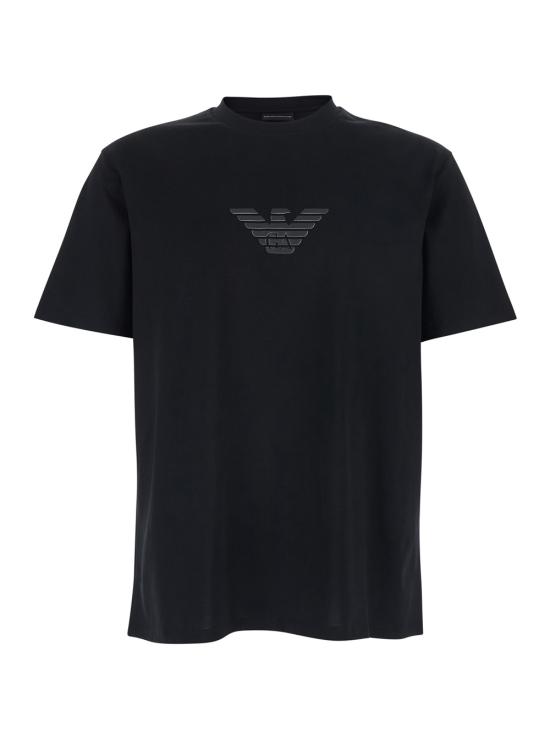 26FW 엠포리오 아르마니 반팔 티셔츠 EM004583AF13669MC539 Black