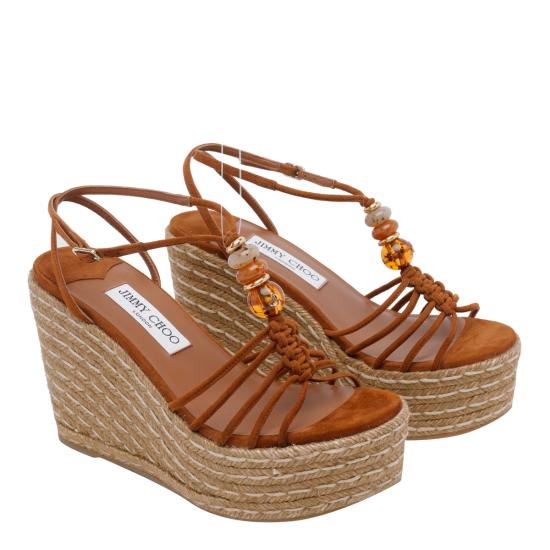 26FW 지미추 샌들 LEMI WEDGE 100 IPVTAN MIX Brown - JIMMY CHOO