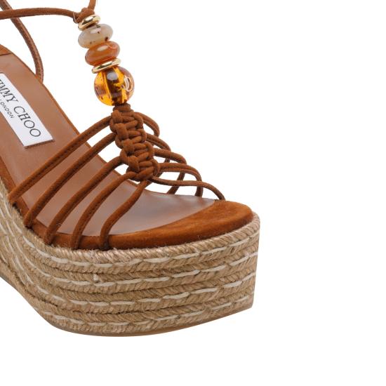26FW 지미추 샌들 LEMI WEDGE 100 IPVTAN MIX Brown - JIMMY CHOO