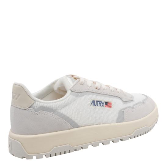 26FW 오트리 WILDPACE 로우 스니커즈 립스탑 나일론 가죽 LDLM AK01 White - AUTRY