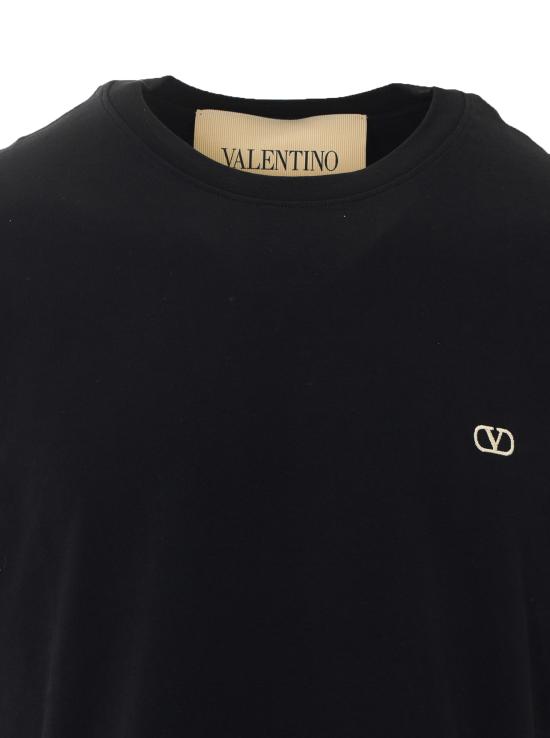 26FW 발렌티노 가라바니 반팔 티셔츠 MG10VBMM 0NO Black - VALENTINO GARAVANI