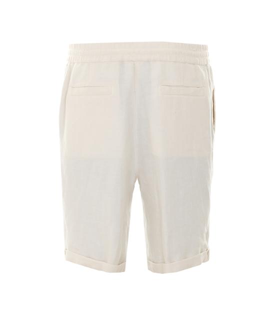26SS 브루넬로 쿠치넬리 숏팬츠 M243DU0020 C5797 White - BRUNELLO CUCINELLI