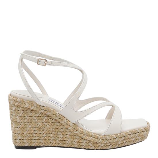 26FW 지미추 샌들 AYLA 85 IHPLATTE White