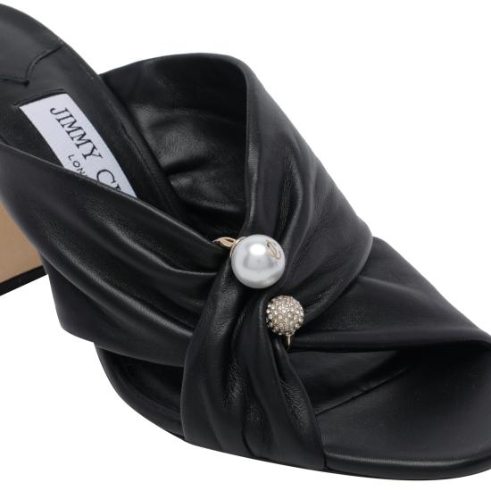 26FW 지미추 뮬/슬리퍼 RAFI 85 GVRBLACK Black - JIMMY CHOO