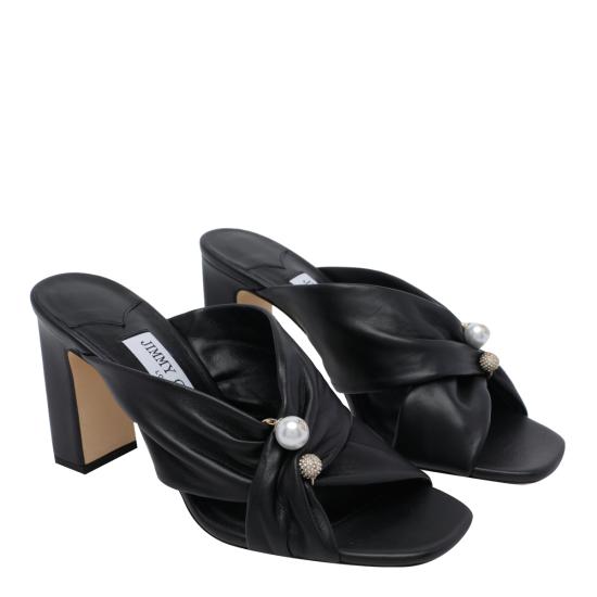 26FW 지미추 뮬/슬리퍼 RAFI 85 GVRBLACK Black - JIMMY CHOO
