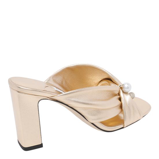 26FW 지미추 뮬/슬리퍼 RAFI 85 MNAGOLD Gold - JIMMY CHOO
