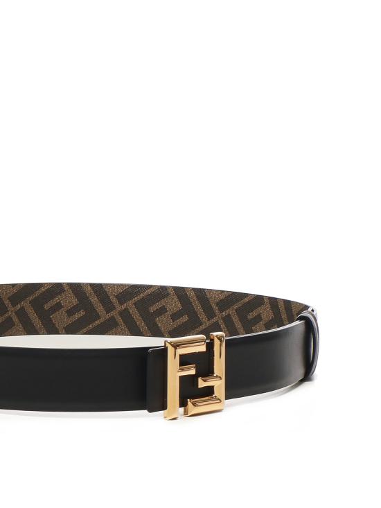 26SS 펜디 가죽 벨트 7C0488 AFF2F1A94 NERO TAB MR OS - FENDI