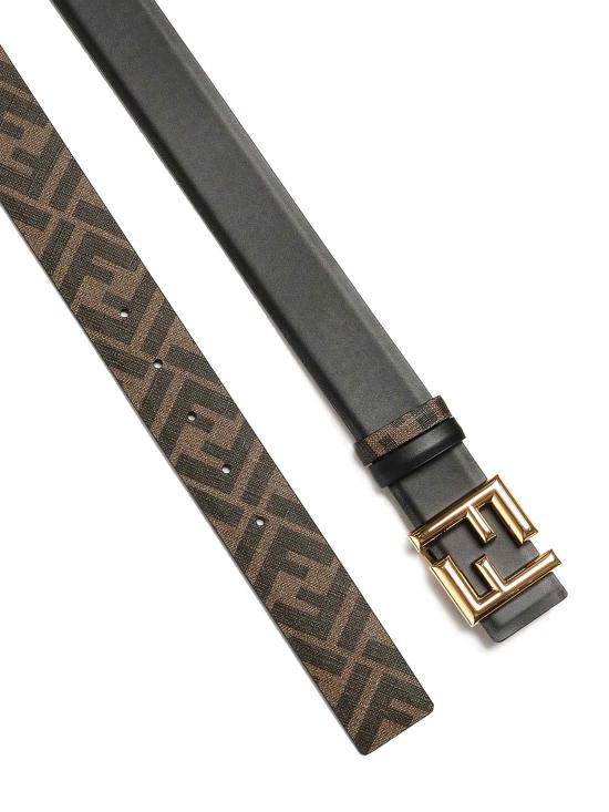 26SS 펜디 가죽 벨트 7C0488 AFF2F1A94 NERO TAB MR OS - FENDI