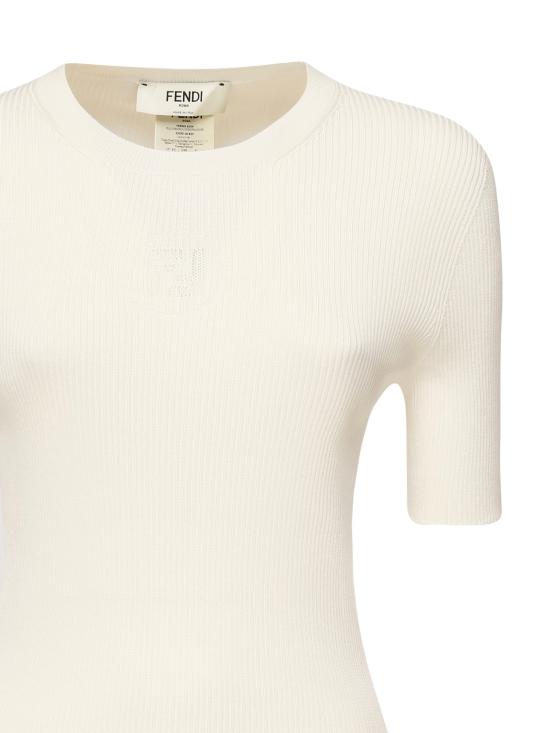 26SS 펜디 반팔 티셔츠 FZXD61 AUI4F08QQ WHITE - FENDI