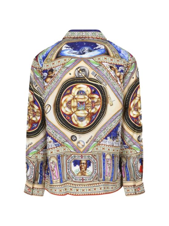26SS 카사블랑카 긴팔 셔츠 M SS26 SH 006 01PLAFOND ORNE DE MUSIQUE Multicolor - CASABLANCA