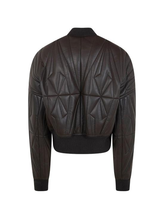 26SS 릭오웬스 몽클레어 가죽 자켓 MU01F1A11 M8116 Brown - RICK OWENS MONCLER