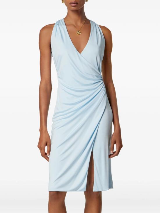 26SS 베르사체 미디 원피스 1022616 1A12497 Blue - VERSACE