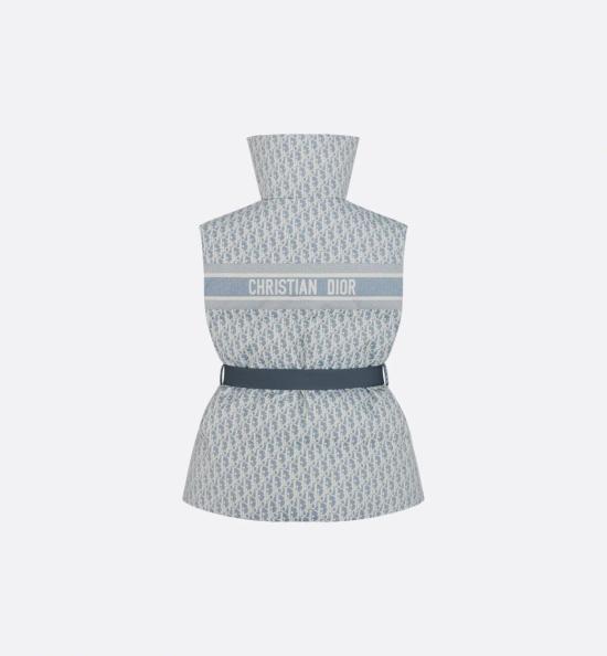 26SS 디올 패딩 조끼 547C71A2571 Blue - DIOR