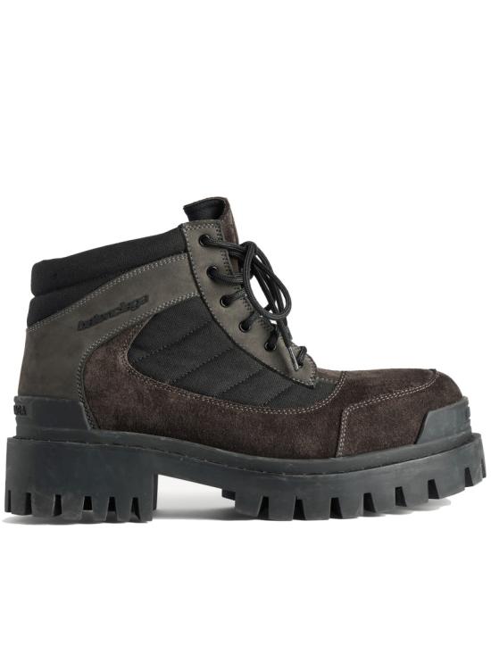 26SS 발렌시아가 컴뱃 스트라이크 로우 부츠 867708 WCB45 Brown