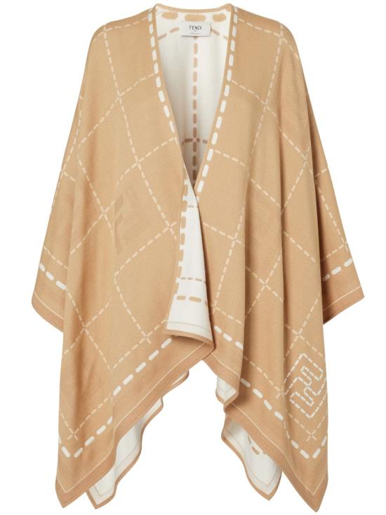 26SS 펜디 울 판초 FXX033 B01N Brown