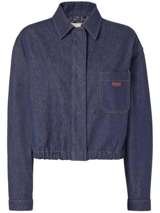 26SS 펜디 블루 데님 재킷 FLF856 AOHS Blue