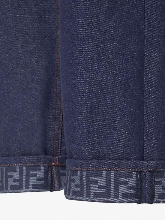 26SS 펜디 블루 데님 팬츠 팬츠 FLP882 AOHS Blue - FENDI