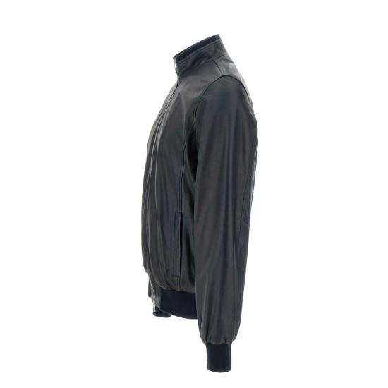 26SS 발바 가죽 자켓 48200 0006 BLUE - BARBA
