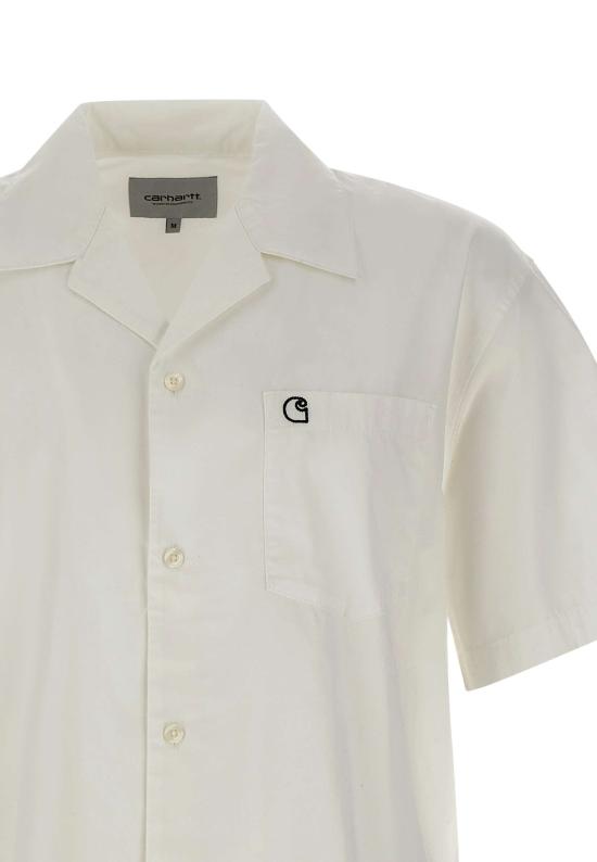 26FW 칼하트 WIP 반팔 셔츠 I036809 00AXX WHITE - CARHARTT WIP