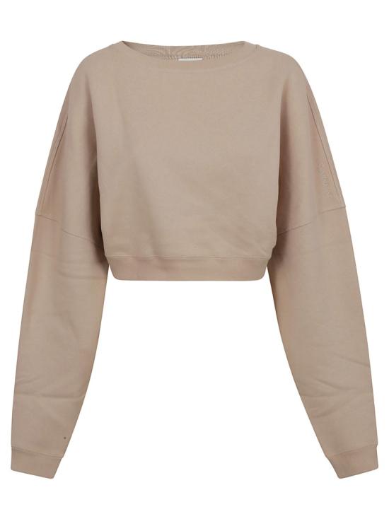  생로랑 크롭 스웨트셔츠 770879Y36SW9921 Neutrals