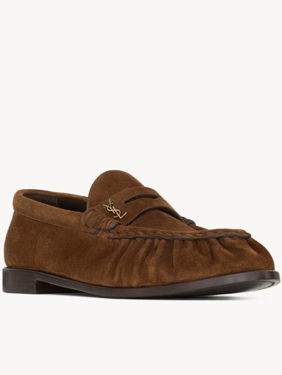 26SS 생로랑 로퍼 839471 27DTT Brown - SAINT LAURENT