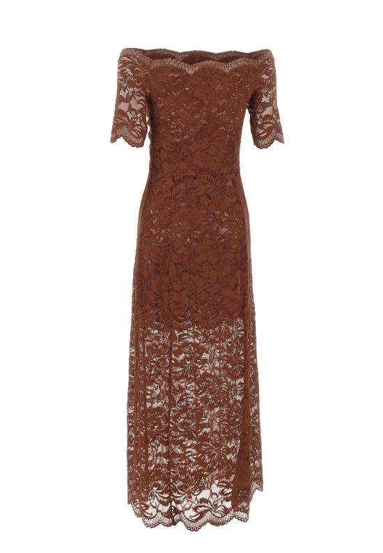 26SS 파코라반 롱 원피스 25HJRO106PA0170 P237 BROWN - PACO RABANNE