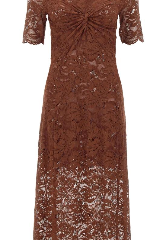 26SS 파코라반 롱 원피스 25HJRO106PA0170 P237 BROWN - PACO RABANNE