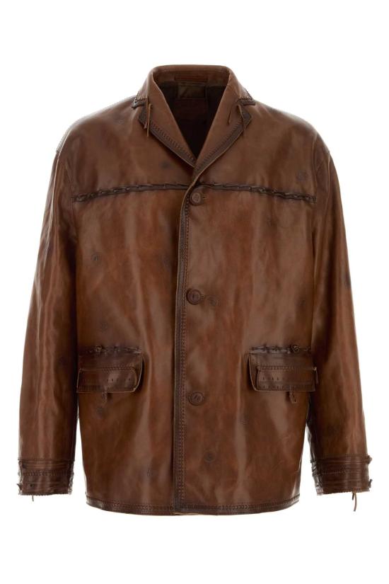 26SS 프라다 가죽 자켓 UPG409SOOO186N F0324 Brown