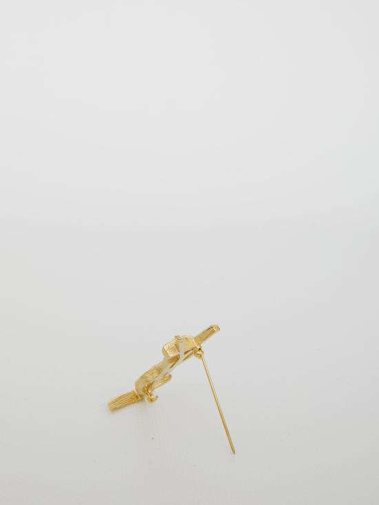 26SS 생로랑 브로치 748486 GOLD - SAINT LAURENT