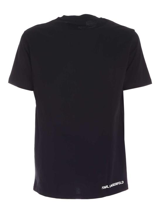  칼라거펠트 반팔 티셔츠 755104 512224 990 black NERO - KARL LAGERFELD